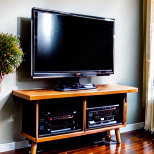 022_A TV sitting on top of a wooden stand..png